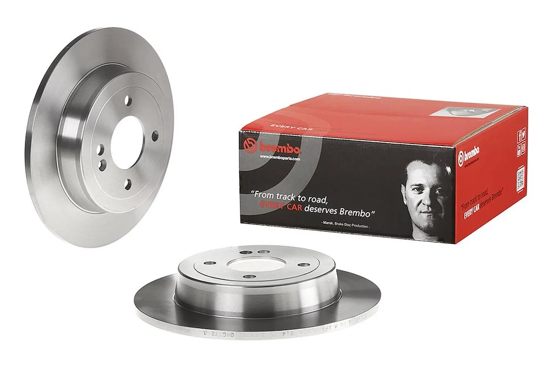 08C17210C02 – BREMBO Brake Rotor, Solid One Piece Design Wheel Bolt Pattern 4 x 100 Millimeter 262 Millimeter Diamete...